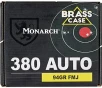 Monarch  380 ACP 94-Grain Brass Ammunition - 200 Rounds