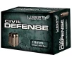 Liberty Ammunition Civil Defense 10mm 60-Grain Centerfire Handgun Ammunition