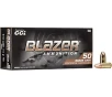 Blazer Brass 9mm Luger 115-Grain FMJ Centerfire Pistol Ammunition - 50 Rounds