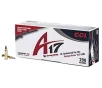 CCI A17 Varmint Tip 17 HMR 17-Grain Rimfire Ammunition - 200 Rounds