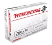 Winchester USA White Box 7 62 x 51mm 147GR Centerfire Ammunition - 20 Rounds