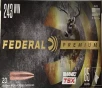 243 Win Federal Premium 85 gr  Barnes TSX 20 rnds 3200 fps  Brass M-ID  P243K UPC  029465098513