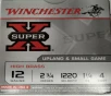 12 Gauge Winchester Super-X 2 75 in   1 1 4 oz  4 shot 25 rnds Upland   Small Game 1220 fps M-ID  X12P4 UPC  020892015937