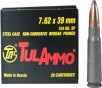7 62x39 Tula Ammo 154 gr  SP 500 rnds  25 boxes  Soft Point  Steel M-ID  UL076208 UPC  814950010220