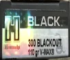 300 Blackout Hornady Black 110 gr V-Max 20 rnds M-ID  80873 UPC  090255808735