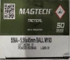 5 56 Magtech 55 gr FMJ 50 rnds First Defense Tactical  Brass M-ID  556A UPC  754908200313