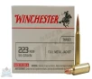223 Rem Winchester 55 gr  FMJ 500 rnds  25 boxes  M-ID  W223K UPC  020892213111