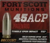45 Auto Fort Scott Ammunition 180 gr  Solid Copper Spun 20 rnds 989 fps  Brass M-ID  450-180-SCV UPC  753677048102