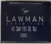 40 S W Speer Lawman 180 gr  TMJ Total Metal Jacket 50 rnds 1000 fps  Brass M-ID  53652 UPC  076683536525