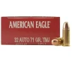 32 Auto American Eagle 71 Gr FMJ 50 Rnds M-ID   AE32AP UPC   029465093983