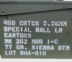 5 56 Black Hills Special Ball 77 gr  Sierra OTM 460 rnds 2750 fps  23 boxes WITH AMMO CAN   Brass UPC  612710135530   FREE SHIPPING ON THIS ITEM ONLY  