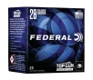 Federal Top Gun Sporting 28 Gauge 8 Shot 2 75  Ammunition 25 Rounds