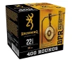 Browning Ammunition Performance Rimfire 22 Long Rifle 36 Grain HP Ammunition 400 Rounds