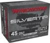 WINCHESTER SILVERTIP 45COLT-225GR HP 20RD 10BX CS