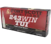 Fort Scott Munitions 243058SCV Tumble Upon Impact  TUI  Solid Copper Spun 58 Grain  243 Winchester 3870 fps