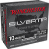 Winchester Super-X Pistol Ammo 10mm 175 gr  Silvertip HP 20 rd 