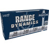 Fiocchi 38LA Range Dynamics Pistol 38 Special 148 gr Lead Wadcutter  LDWC  50 Per Box  20 Cs