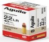 Aguila Ammunition Rimfire Interceptor 22LR 40 Grain Solid Point