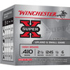 Winchester Super-X High Brass Game Load  410 GA 2 5 Inch 1 2 oz  6 Lead Shot