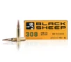 Black Sheep Ammunition  308 Win 168 Grain Boat Tail Hollow Point