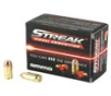 STREAK Ammunition Visual Ammunition 380 ACP 100 Grain Total Metal Coating Non-Incendiary Tracer 20 Round Box 380100TMC-STRK-RED