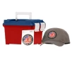Hornady American Gunner 6 5 Creedmoor 140 Grain Hollow Point Boat Tail HPBT    Ammo Can  Sticker   Hat 