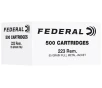 FEDERAL 223 REM 55GR FMJ 500RD BX 2BX CS 3240 FPS