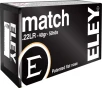 Eley 1100 Match Flat Nose 40 Grain  22 Long Rifle 1085 FPS 