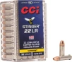 CCI 50 Stinger Copper Plated Hollow Point 32 Grain  22 Long Rifle 1640 fps