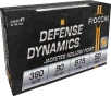 Fiocchi 380APHP Defense Dynamics Jacketed Hollow Point 90 Grain  380 ACP Auto 975 fps