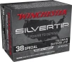 Winchester W38ST Silvertip Silvertip Jacket Hollow Point 110 Grain  38 Special 945 fps