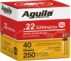 AGUILA 22LR HIGH VEL 1255FPS-40GR PLATED LRN 250RD 8BX CS