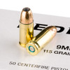 Federal Classic 9mm Luger Ammo 115 Grain Hi-Shok Jacketed Hollow Point  JHP 