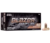 CCI Blazer Brass 9mm Luger 124 Grain Full Metal Jacket FMJ 
