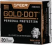 Speer Gold Dot Personal Protection Pistol Ammo 9mm 115 gr  HP 20 rd 
