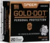 Speer Gold Dot Personal Protection Pistol Ammo 9mm 147 gr  HP 20 rd 