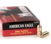 Federal AE380AP American Eagle 380 ACP 95 gr Full Metal Jacket  FMJ 