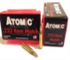 ATOMIC 223 REM 77GR MATCH BTHP-50RD 10BX CS