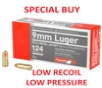 Aguila 124 Grain Full Metal Jacket LOW PRESSURE LIGHT RECOIL   See Details Page - No Warranty  No Returns