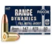 Fiocchi Training Dynamics Centerfire Handgun Ammo 9mm 147 gr  FMJ 50 rd 