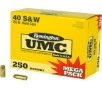 Remington Ammunition L40SW4A UMC 40 S W 165 gr Full Metal Jacket  FMJ  1150 FPS