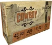 Fiocchi Cowboy Action Centerfire Rifle Ammo 45-70 Govt  405 gr  LRNFP 20 rd  1185 FPS