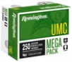 Remington Ammunition 23781 UMC Mega Pack 45ACP 230gr Full Metal Jacket 250 Per Box 835 FPS