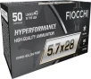 Fiocchi 5 7x28mm FN Hyperformance 40 grain Tipped Hollow Point ammunition 1750 FPS