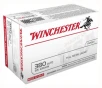 Winchester USA Full Metal Jacket Flat Nose 95 Grain  380 ACP Auto 955 fps 020892214873
