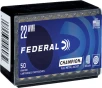 Federal Champion Rimfire Ammo 22 Mag  40 gr  Full Metal Jacket  FMJ 
