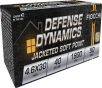 Fiocchi Defense Dynamics Jacketed Soft Point 40 Grain 4 6x30mm HK 1900 fps 762344706085