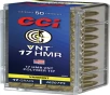 CCI VNT Varmint Tipped 17 Grain  17 HMR 2650 fps 604544621198