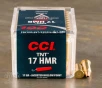 50rds - 17 HMR CCI 17gr  TNT Hollow Point Ammo