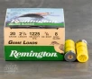 250rds     20 Gauge Remington Game Loads 2-3 4  7 8oz   8 Shot Ammo